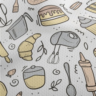 Various Baking Tools And Desse Athletic Mesh Flat Back