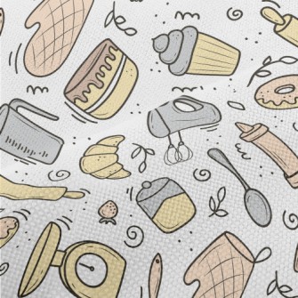 Various Baking Tools And Desse Performance Linen