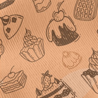 Doodle Cakes And Desserts Standard Corduroy