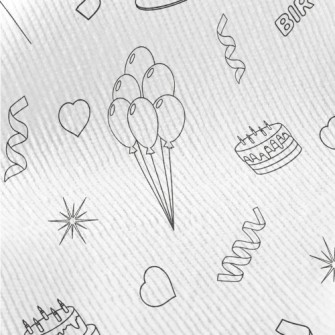 Birthday Party Pattern Standard Corduroy