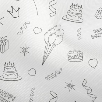 Birthday Party Pattern Dobby