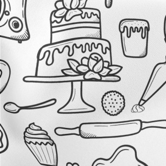 Cake, Bread And Baking Tools Stretch Ponte