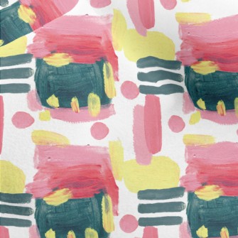 Watercolor Pink And Black Yell Micro Fleece