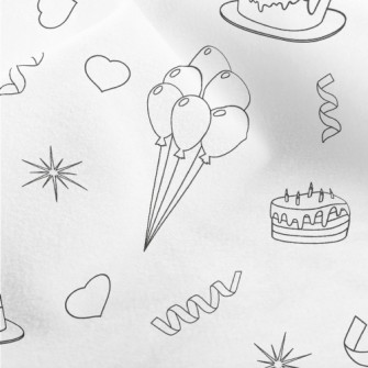 Birthday Party Pattern Micro Fleece