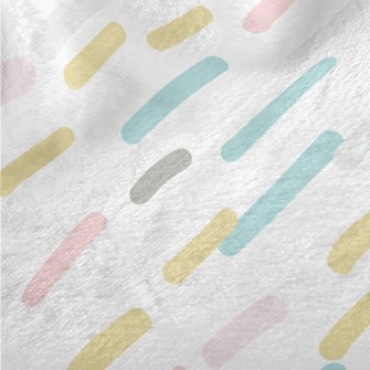 Colored Gentle Lines Minky