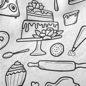 Cake, Bread And Baking Tools Minky