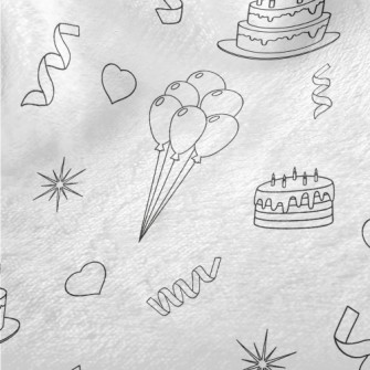 Birthday Party Pattern Minky