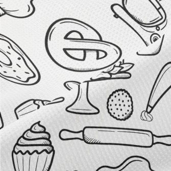 Cake, Bread And Baking Tools Piqué
