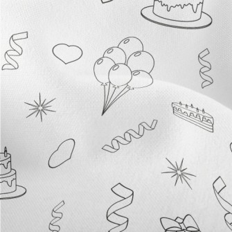 Birthday Party Pattern Lightweight Performance Linen