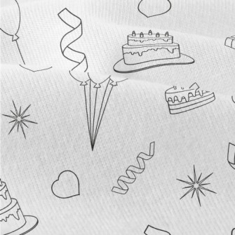 Birthday Party Pattern Modern Jersey