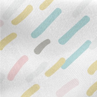 Colored Gentle Lines Jersey Backed Fleece