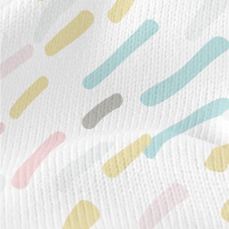 Colored Gentle Lines Stretch Jersey