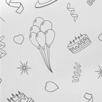 Birthday Party Pattern Midweight Cotton Poplin
