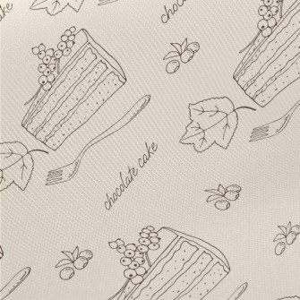 Simple Berry Cake Midweight Cotton Poplin