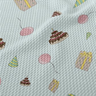 Birthday Cake Gifts And Balloo Birdseye Piqué