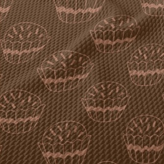 Simple Powdered Sugar Cup Cake Birdseye Piqué