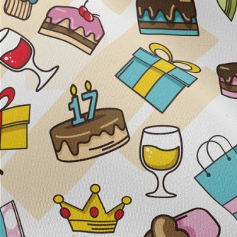 Cake Gift Drink Yellow Crown Chiffon