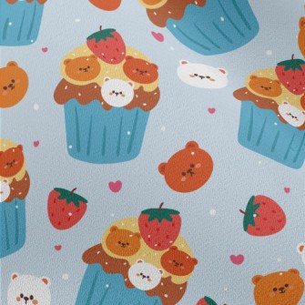 Bear Shaped Strawberry Cake Chiffon