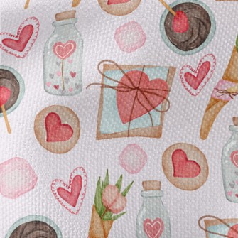 Valentine's Day Heart Patt Waterproof Canvas