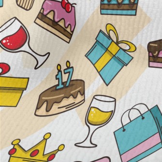 Cake Gift Drink Yellow Crown Terry