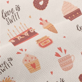 Sweet Love Cake Dessert Performance Linen