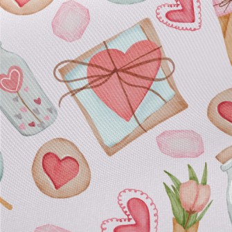 Valentine's Day Heart Patt Twill