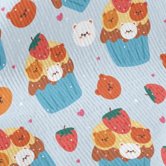 Bear Shaped Strawberry Cake Standard Corduroy