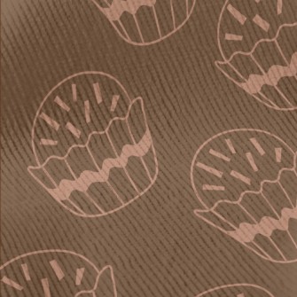 Simple Powdered Sugar Cup Cake Standard Corduroy