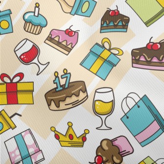 Cake Gift Drink Yellow Crown Dobby