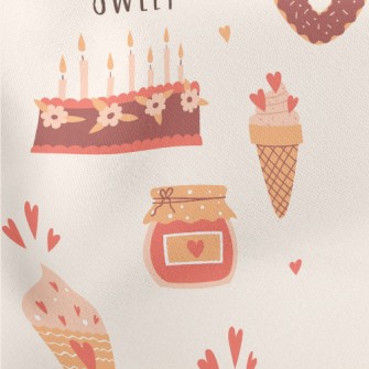 Sweet Love Cake Dessert Stretch Ponte