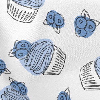 Simple Blueberry Cupcake Stretch Ponte