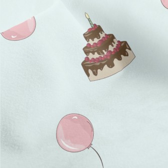 Birthday Cake Gifts And Balloo Micro Fleece