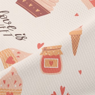 Sweet Love Cake Dessert Piqué