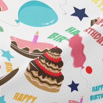 Various Cakes And Balloons Piqué