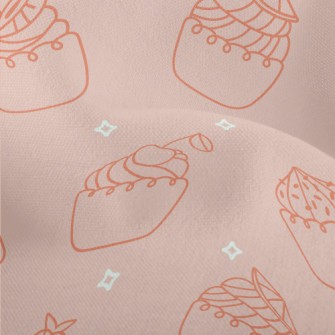 Fruit Cupcakes With Stars Lightweight Performance Linen
