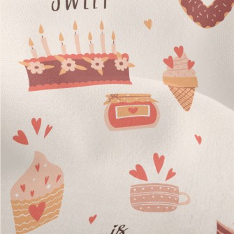 Sweet Love Cake Dessert Lightweight Performance Linen