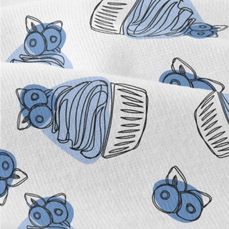 Simple Blueberry Cupcake Modern Jersey