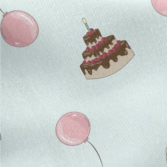 Birthday Cake Gifts And Balloo Jersey Backed Fleece