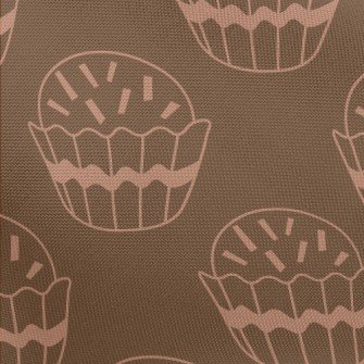 Simple Powdered Sugar Cup Cake Pongee