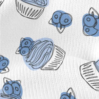 Simple Blueberry Cupcake Stretch Jersey