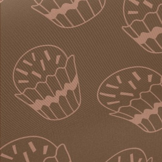 Simple Powdered Sugar Cup Cake Midweight Cotton Poplin