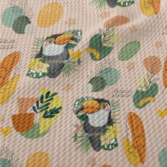Cute And Exquisite Toucan Birdseye Piqué