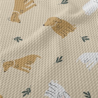 Simple Children Dog Birdseye Piqué