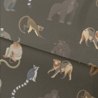 Various Orangutans And Monkeys Waterproof Oxford