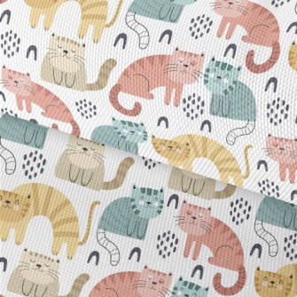 Colorful Gentle Cat Waterproof Oxford