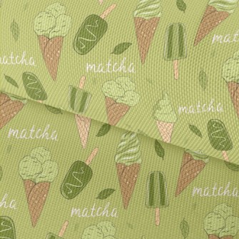 Matcha Flavored Ice Cream Waterproof Oxford