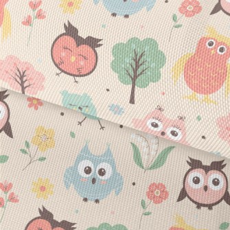 Big Eyes Cute Owl Waterproof Oxford