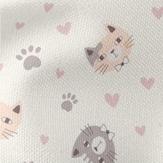 Bow Tie Crown Cat Waterproof Canvas