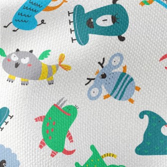 Cute Strange Alien Creatures Waterproof Canvas