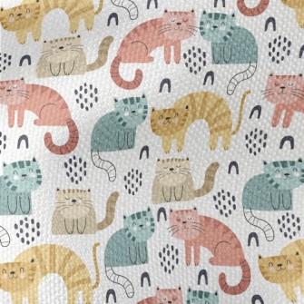 Colorful Gentle Cat Waterproof Canvas